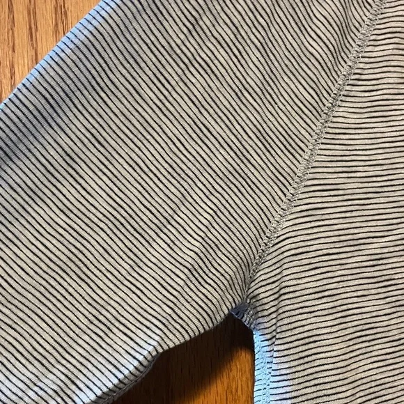 GAP Light Gray Striped Henley - Picture 7 of 10